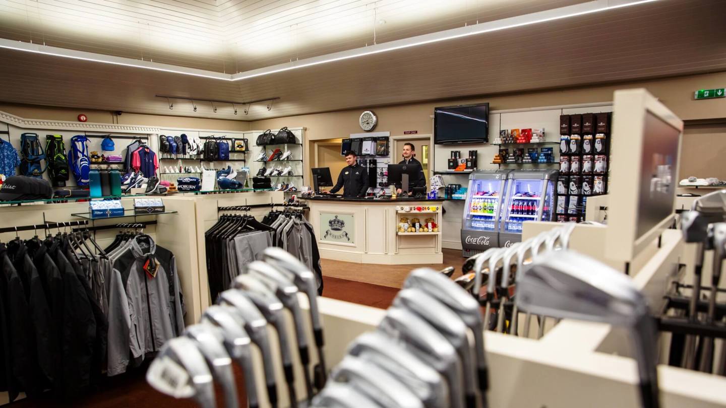 Image of pro shop counter